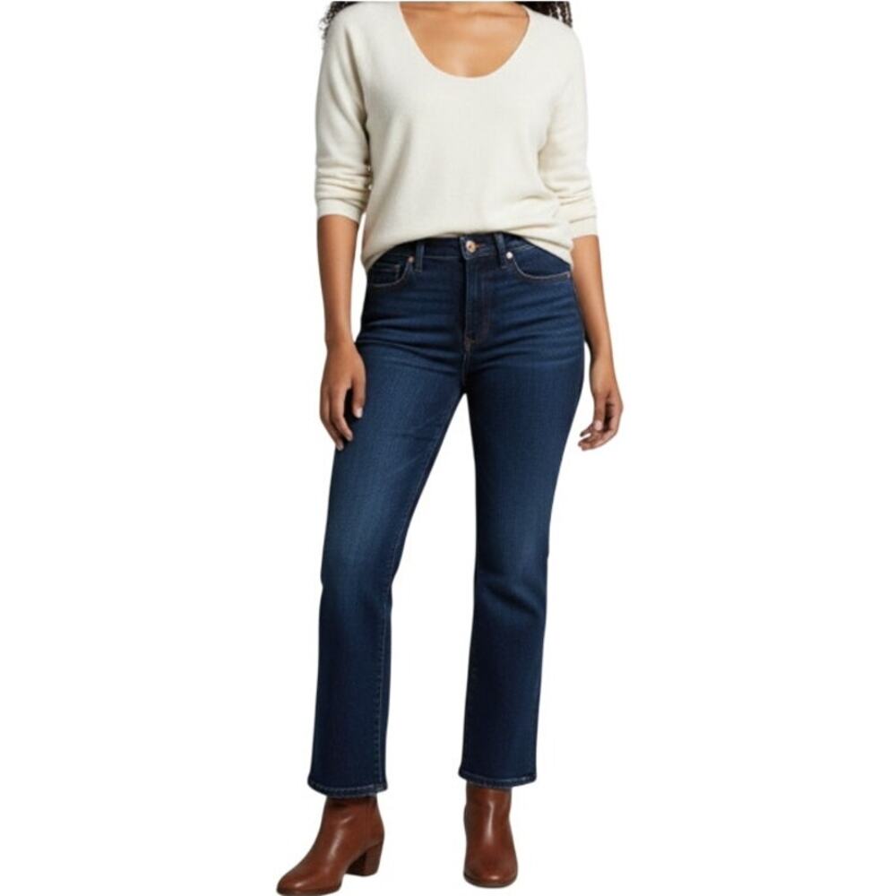 MADEWELL Curvy Cali Demi-Boot Jean Sz 31 Blue Stretch Comfort Everyday Stylish